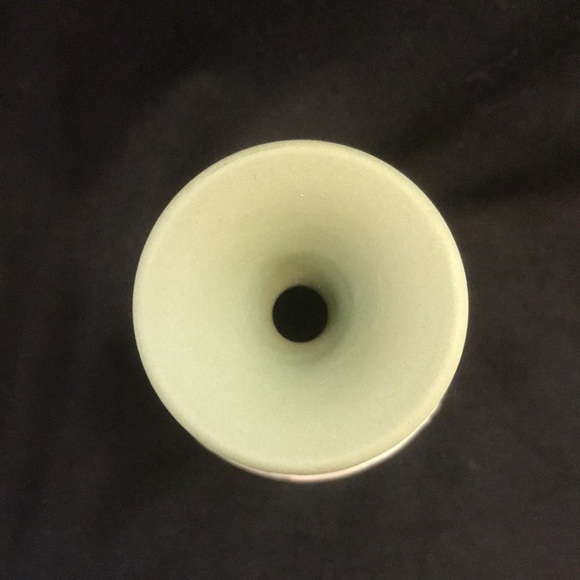 Wedgwood Collectors Society Jasperware Bud Vase Sage Green/White Relief Figures - Picture 5 of 7